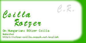 csilla rotzer business card